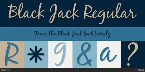 Black Jack font by Typadelic .